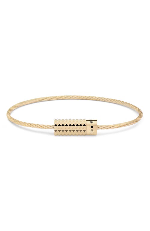 le gramme 11G Polished 18K Yellow Gold Pyramid Cable Bracelet at Nordstrom