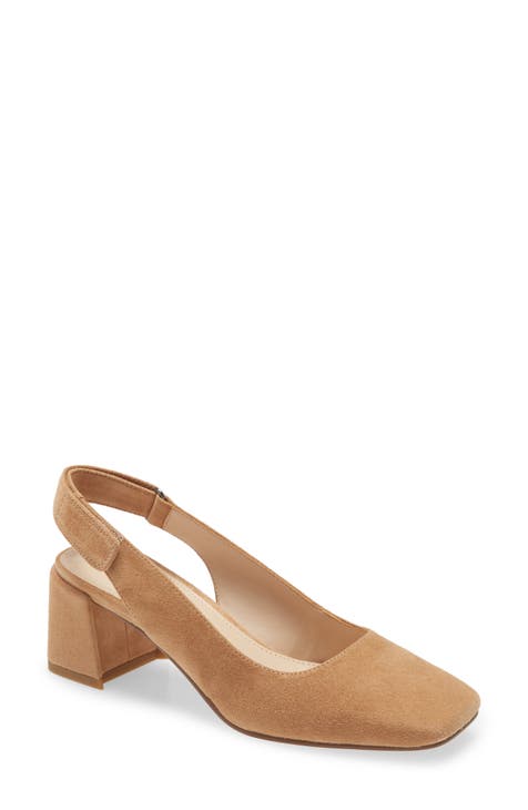 slingback heels nude