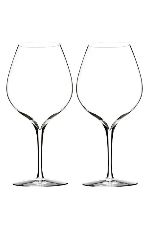 Waterford 'elegance' Fine Crystal Merlot Glasses In Transparent
