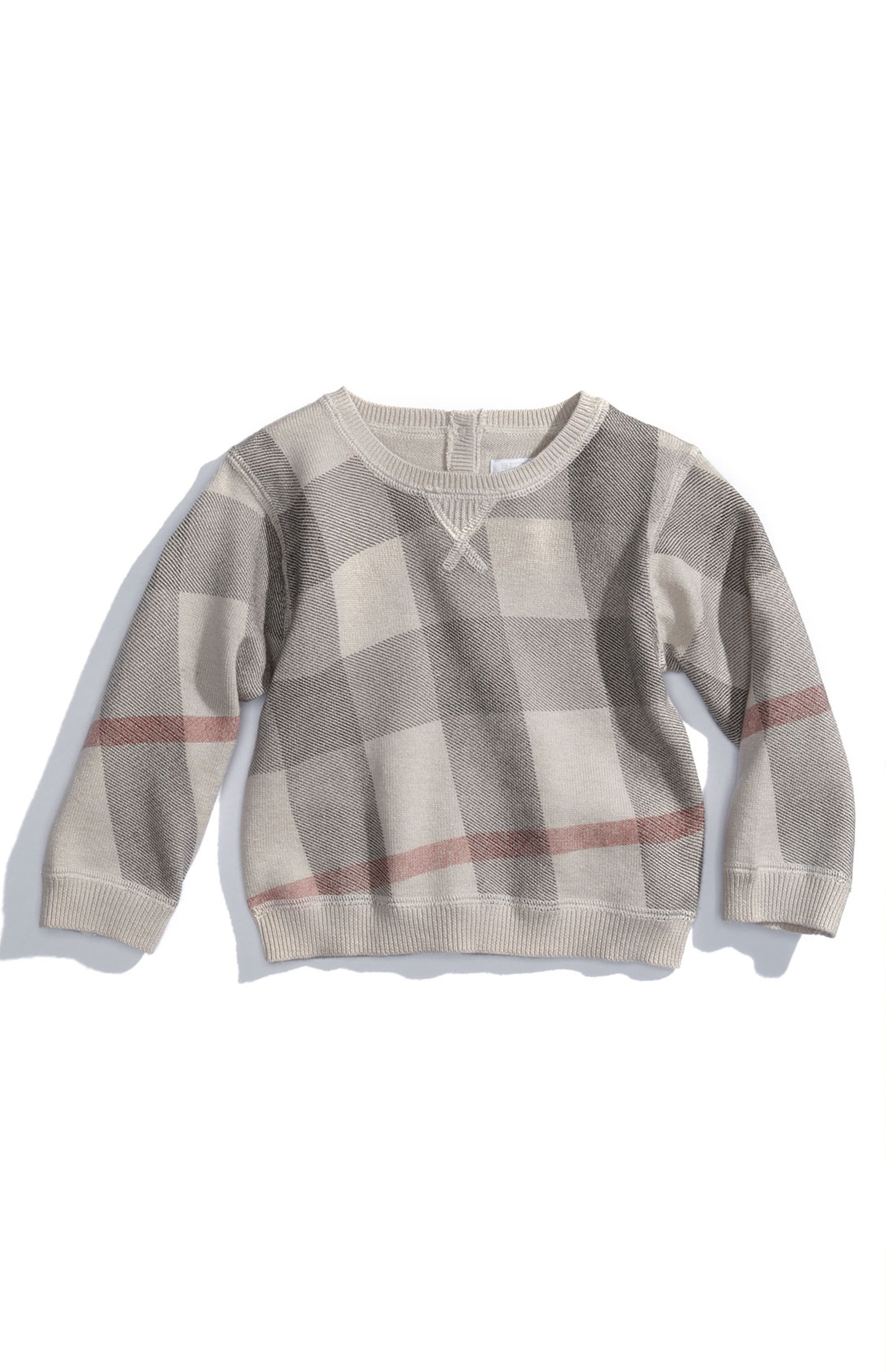 Burberry Check Print Sweater (Infant) | Nordstrom
