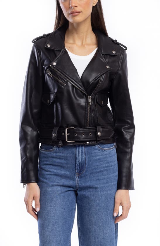 Shop Blanknyc Faux Leather Moto Jacket In Undercover