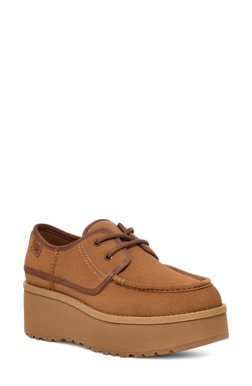 Shop Ugg(r) Cityfunc Water Resistant Platform Derby In Chestnut