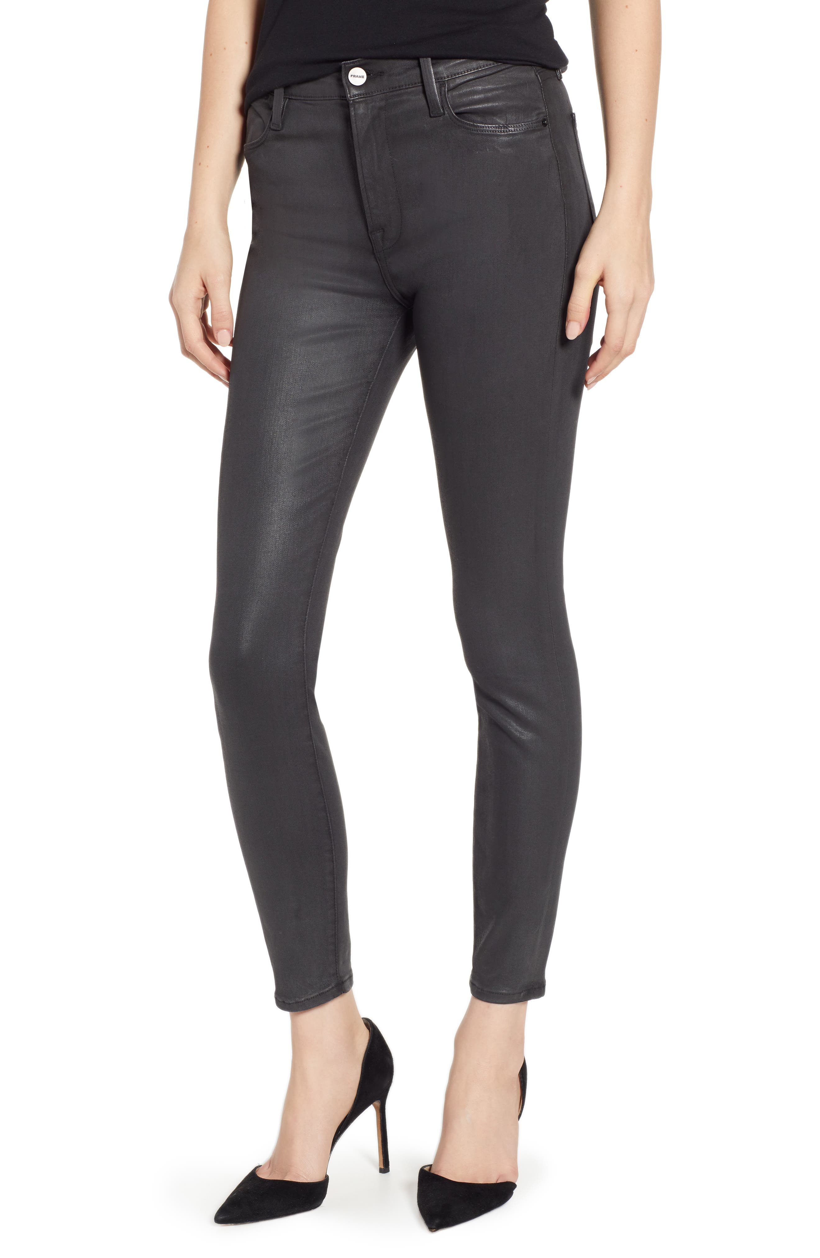 frame coated jeans