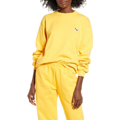 Melody Ehsani Me. Rose Crewneck Sweatshirt, Yellow