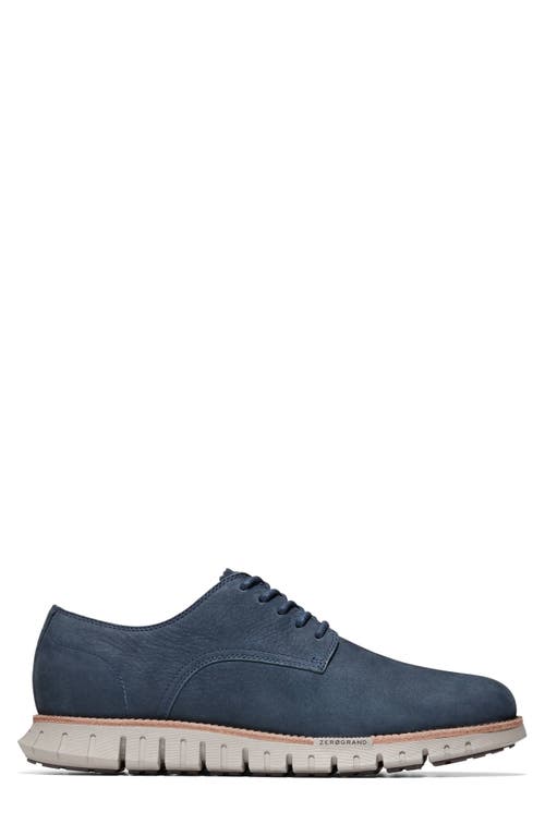 Shop Cole Haan Zerogrand Remastered Plain Toe Derby In Navy Blazer/paloma