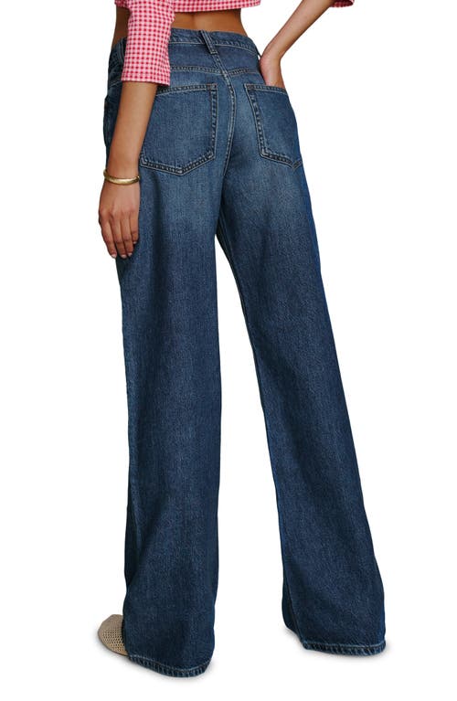 Reformation Greta Super Stretch Low Rise Wide Leg Jeans In Otter