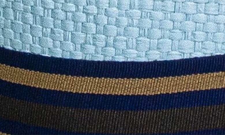 Peter Grimm Straw Fedora In Blue