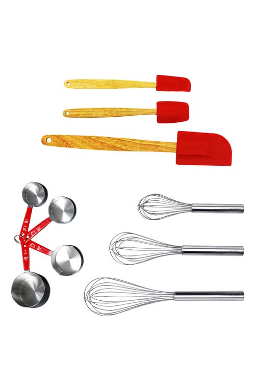 Berghoff International 10 Piece Bakers Tool Set In Silver/red