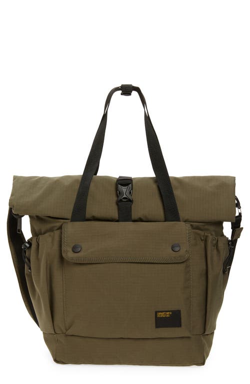 Haste Roll Top Canvas Tote in Plant