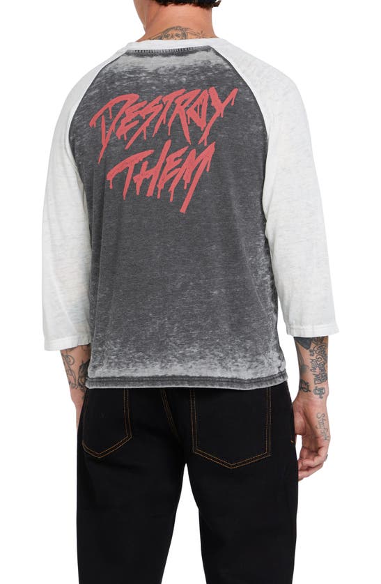 Shop Volcom X Collin Provost Skate Vitals Raglan Sleeve Graphic T-shirt In Black