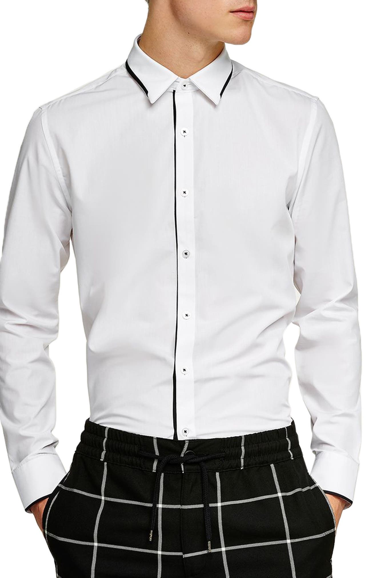 skinny fit dress shirt