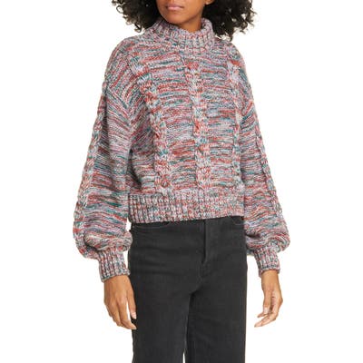 Stine Goya Gio Alpaca & Wool Blend Sweater, Orange