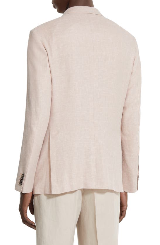 Zegna Fairway Crossover Linen Blend Sport Coat In Petra