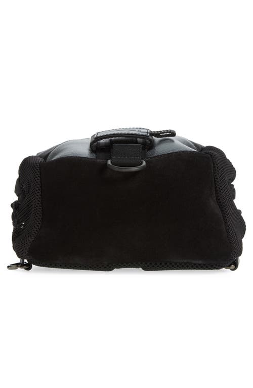 Shop Givenchy G-trail Leather & Nylon Sling Bag In Black