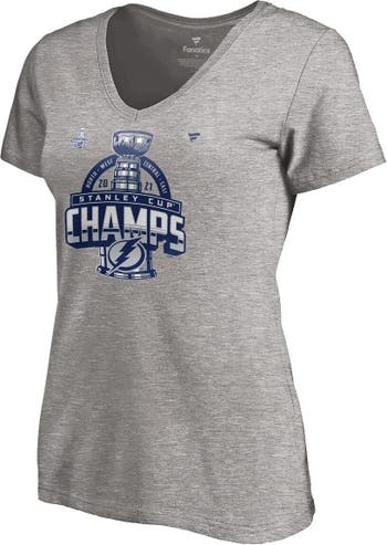 Colorado Avalanche Fanatics Branded Women's 2022 Stanley Cup Champions  Locker Room V-Neck Long Sleeve T-Shirt - Heathered Charcoal