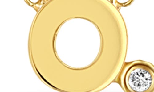 Zoë Chicco Diamond & 14k Yellow Gold Initial Pendant Necklace In Yellow Gold