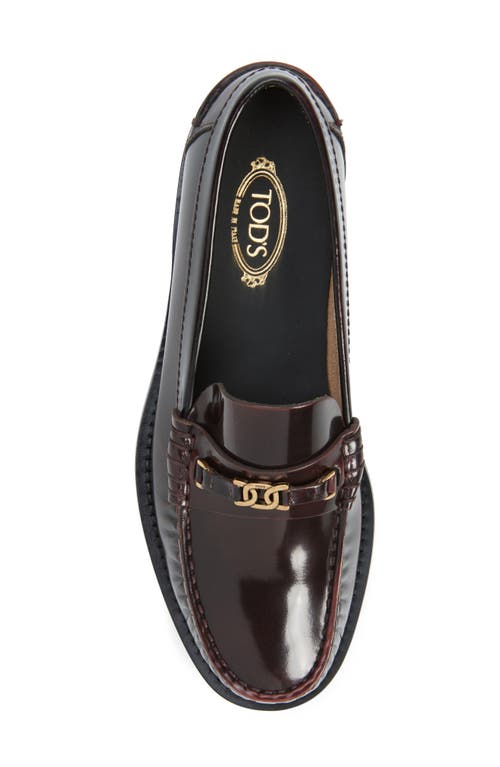 Tod's Iniez Loafer In Bordeaux