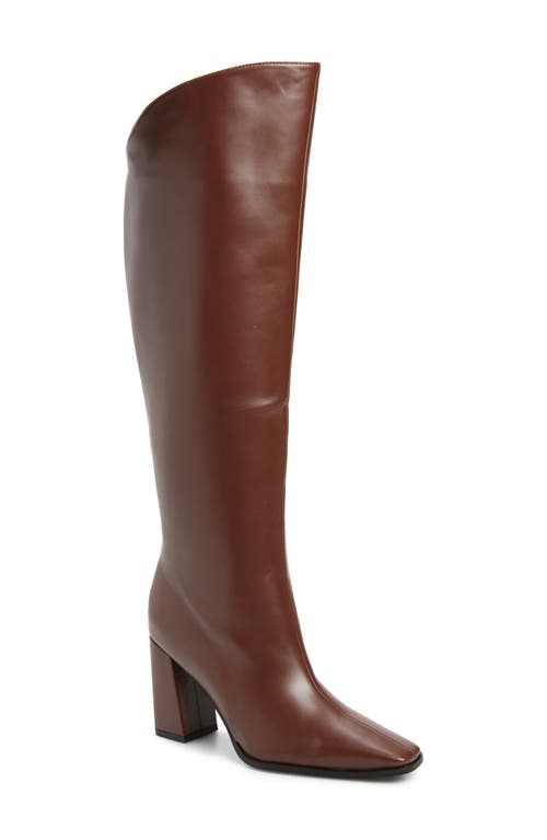 Shop Azalea Wang Graciella Knee High Boot In Brown