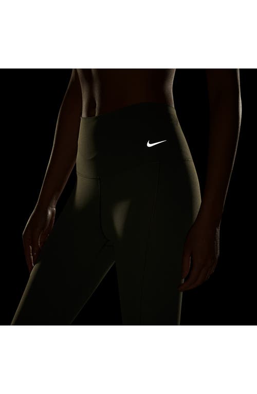 Shop Nike Zenvy Dri-fit High Waist Leggings In Cargo Khaki/black