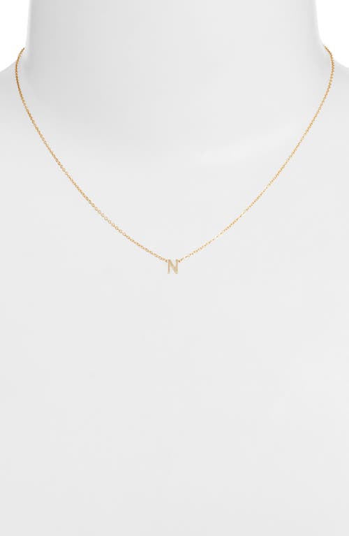 Set & Stones Cheyenne Initial Pendant Necklace In Gold/n