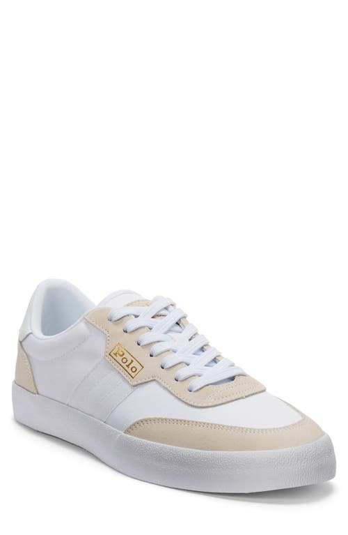 UPC 191232984296 product image for Polo Ralph Lauren Court Low Top Sneaker in White/Pure White at Nordstrom, Size 1 | upcitemdb.com