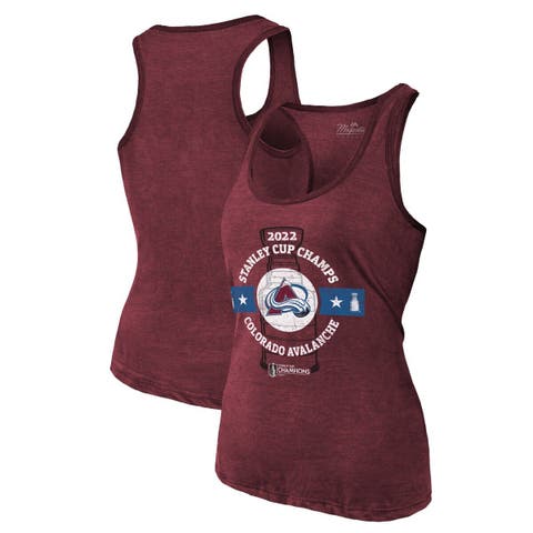 Men's Majestic Threads Burgundy Colorado Avalanche 2022 Stanley Cup  Champions Softhand Muscle Tank