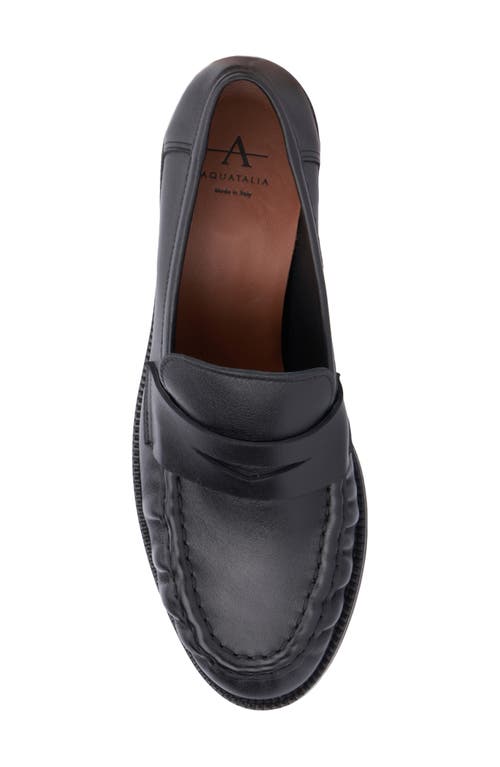 Aquatalia Josette Penny Loafer Pump In Black