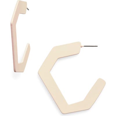 Stella + Ruby Geometric Hoop Earrings
