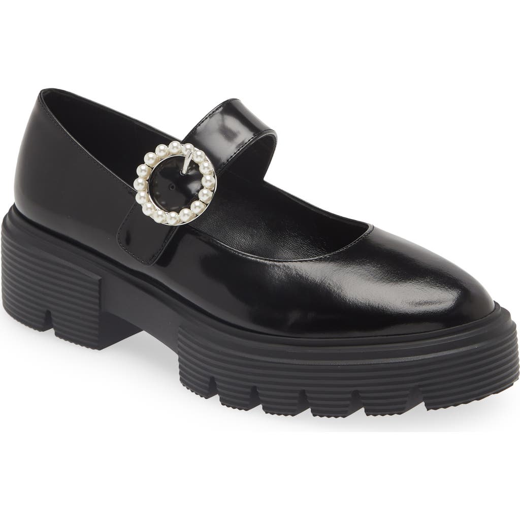 Stuart Weitzman Nolita Platform Mary Jane In Black