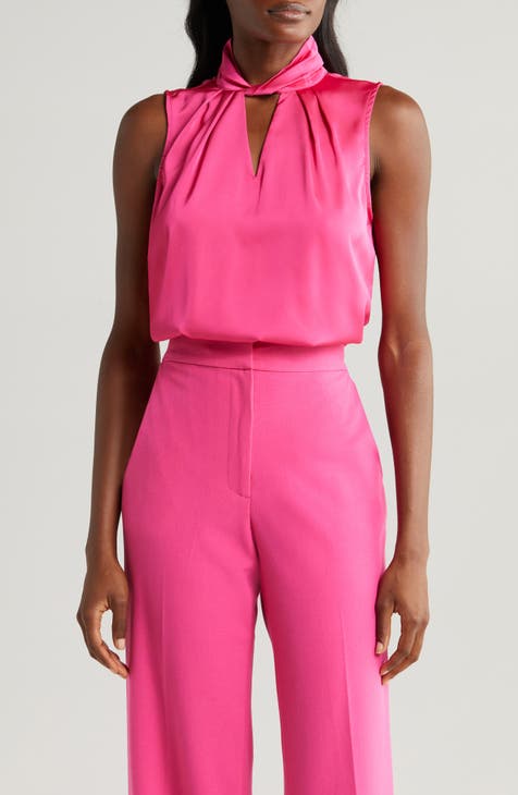Nana USA Pants Medium M Linen Blend Coral Pink 5 Pockets Lightweight New