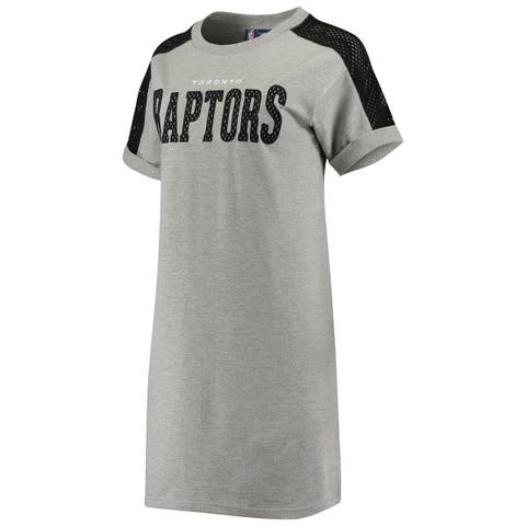 Lids Chicago Cubs G-III 4Her by Carl Banks Women's Turnover 3/4-Sleeve Tee  Dress - Heathered Gray
