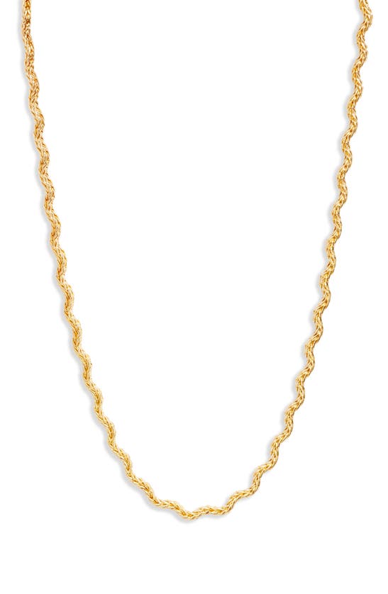 NORDSTROM NORDSTROM WOVEN WAVY CHAIN NECKLACE 