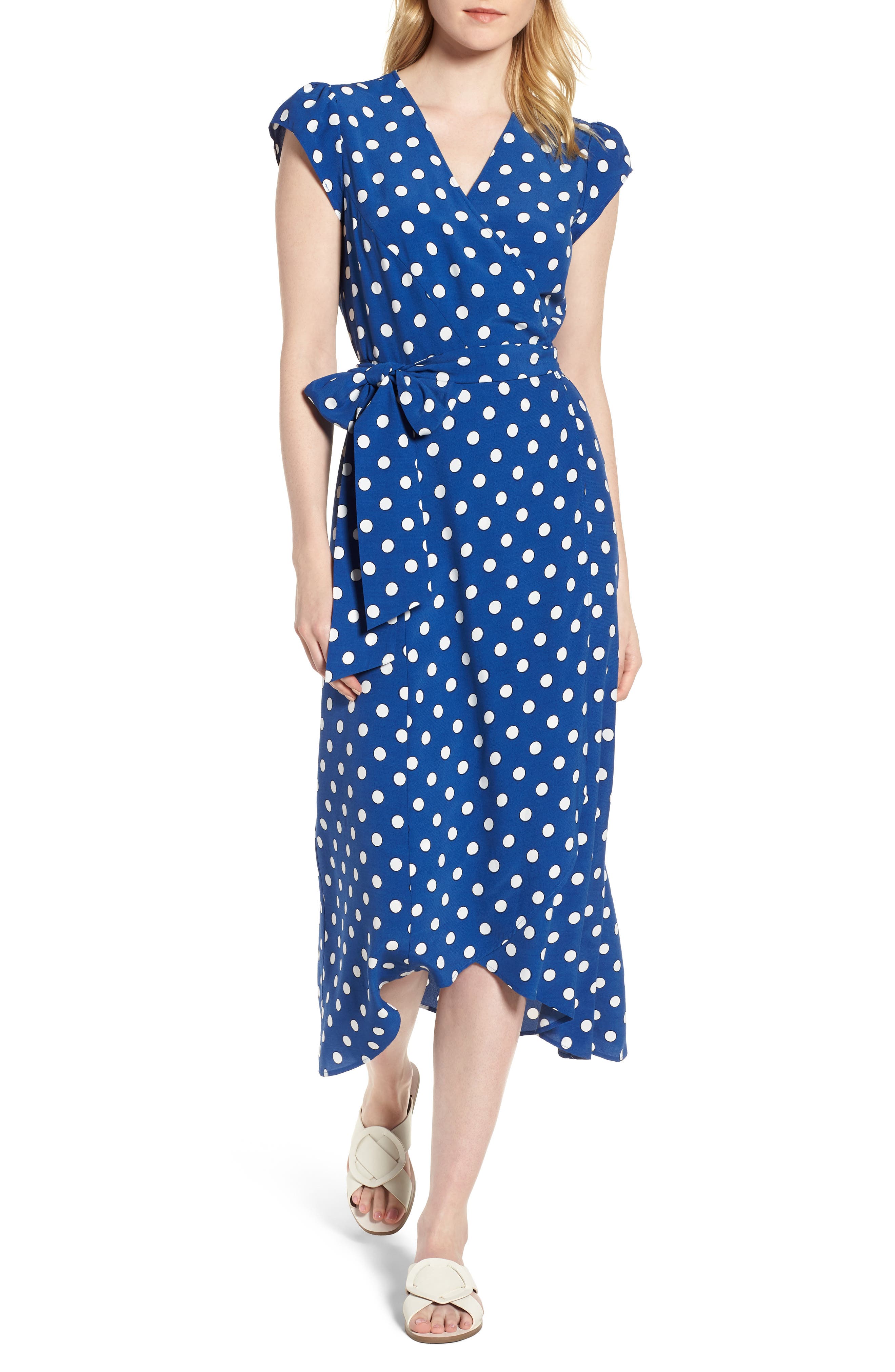 nordstrom polka dot dress