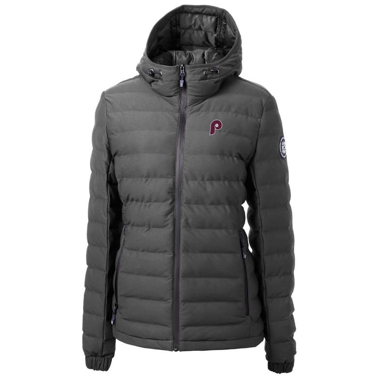 Shop Cutter & Buck Gray Philadelphia Phillies Cooperstown Collection Mission Ridge Repreve Eco Insulated