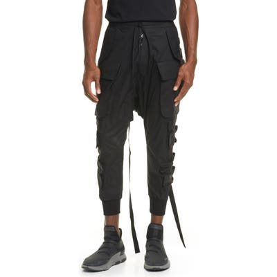 Unravel Project Tech Cotton Cargo Pants, Black
