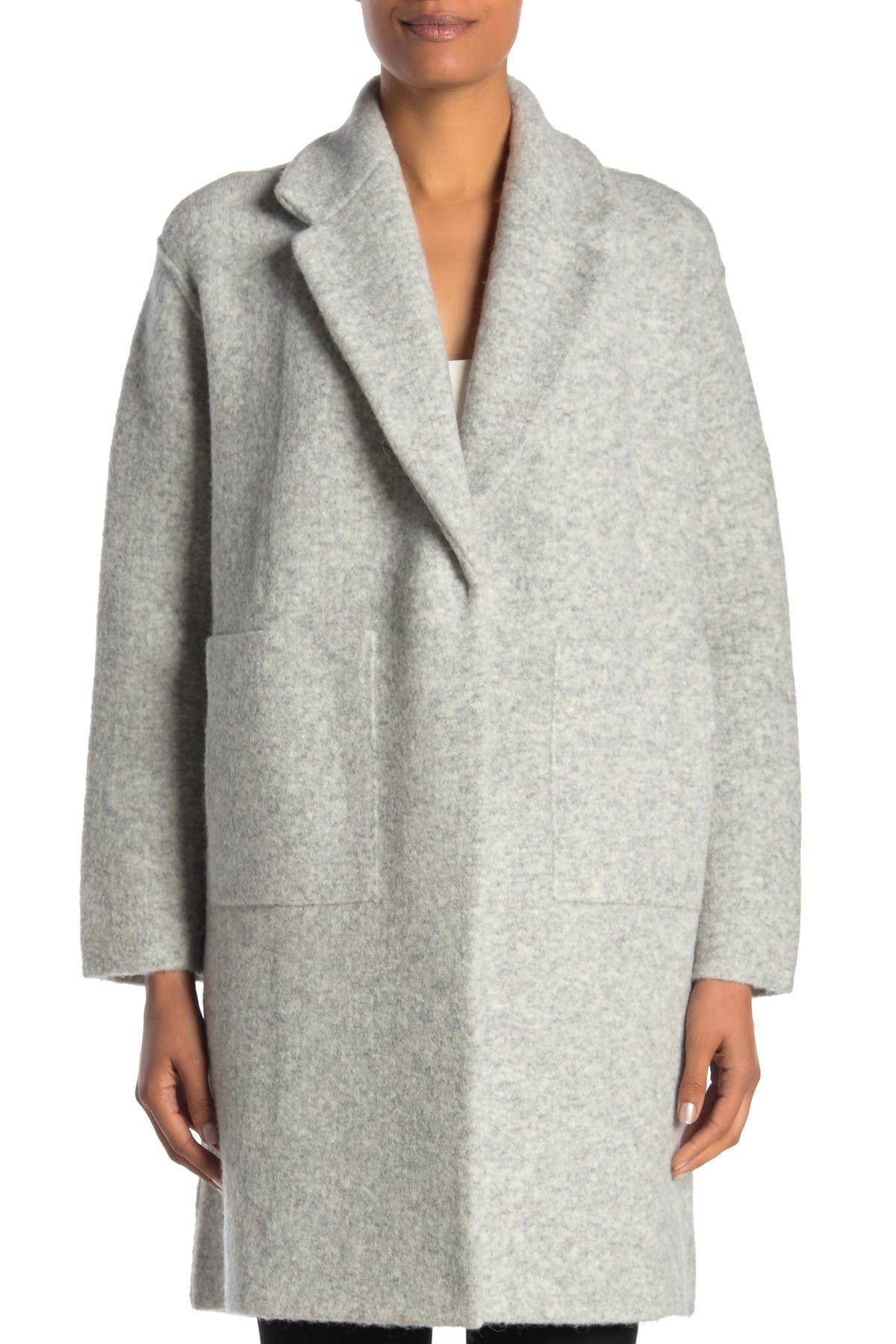 vince notch collar cardigan