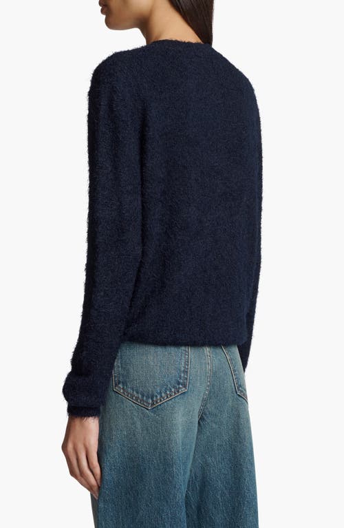 Shop Khaite Irla Silk & Cashmere Sweater In Navy