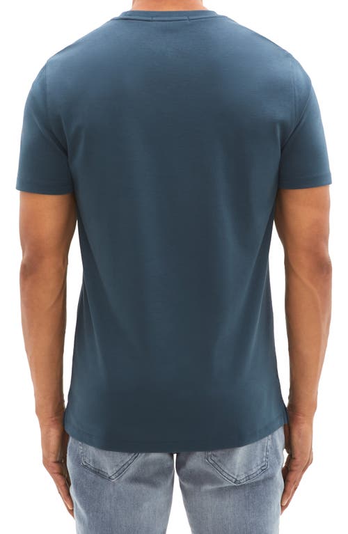 Shop Robert Barakett Georgia Pima Cotton T-shirt In Night Teal