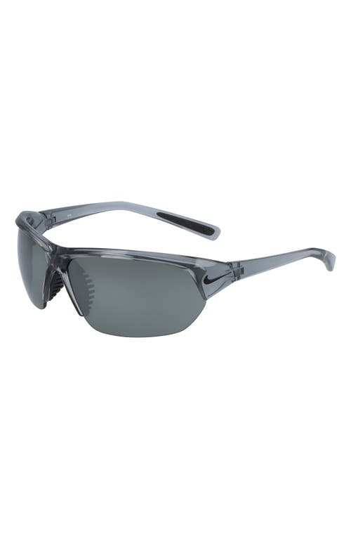 Nike Skylon Ace Square Sunglasses In Wolf Grey/grey Silver Flash