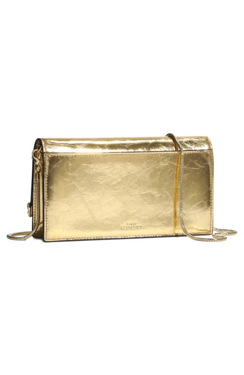 Shop Alexis Bittar Angular Convertible Leather Crossbody Bag In Gold