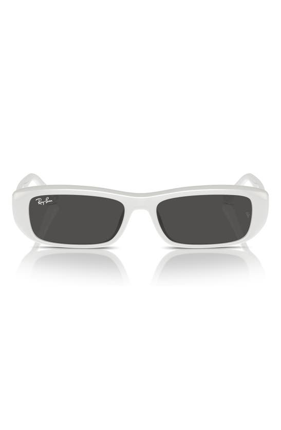 Shop Ray Ban Ray-ban 55mm Pillow Sunglasses In White