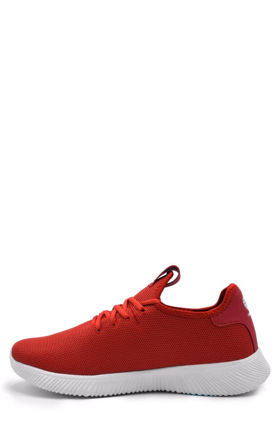 Akademiks Pulse Knit Jogging Sneaker In Red