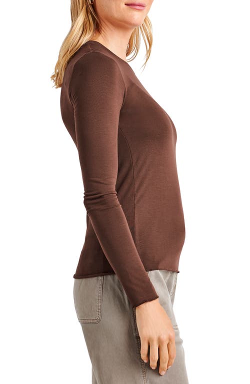 Shop Splendid Long Sleeve T-shirt In Spice