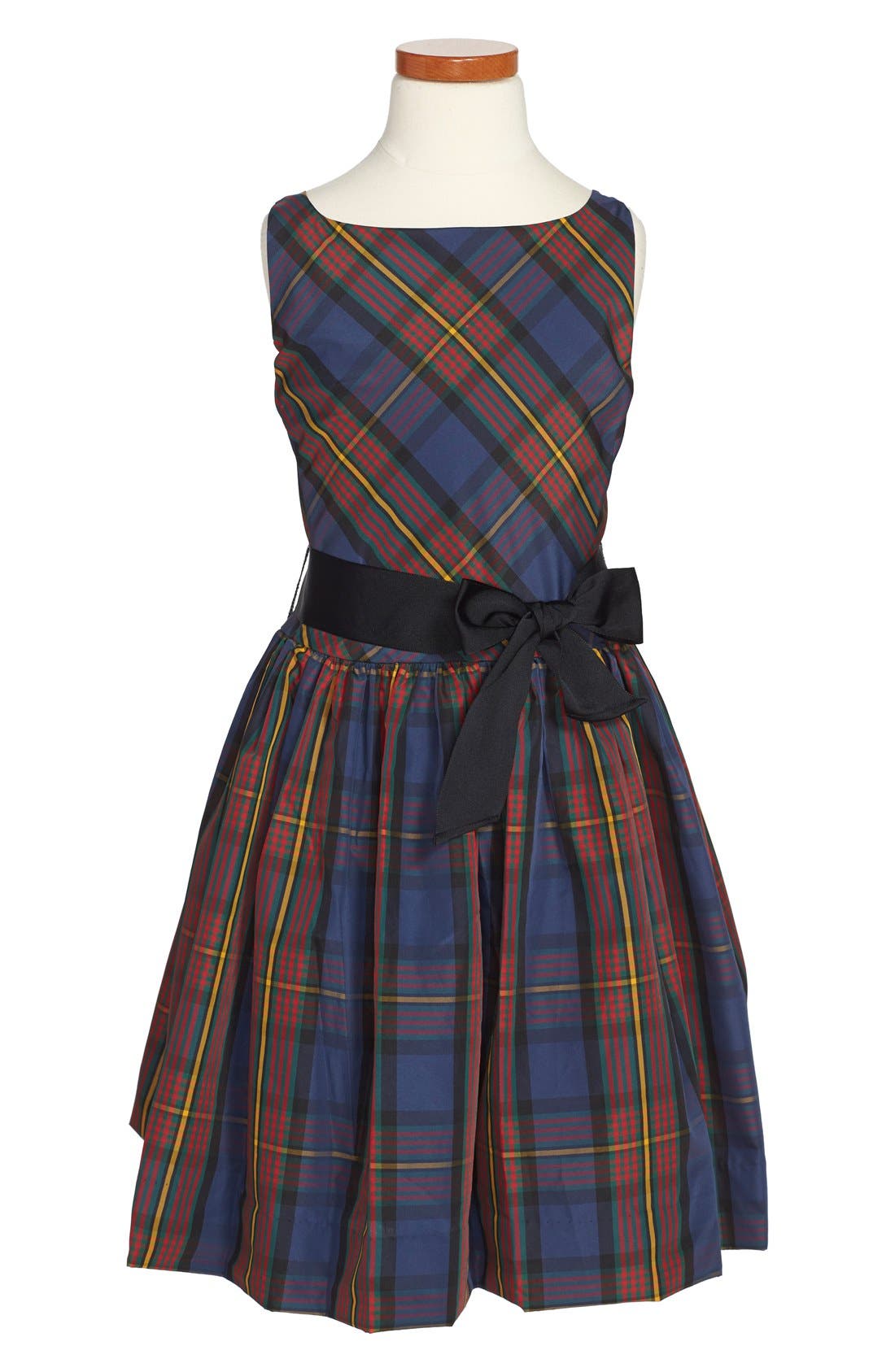 tartan fit and flare dress
