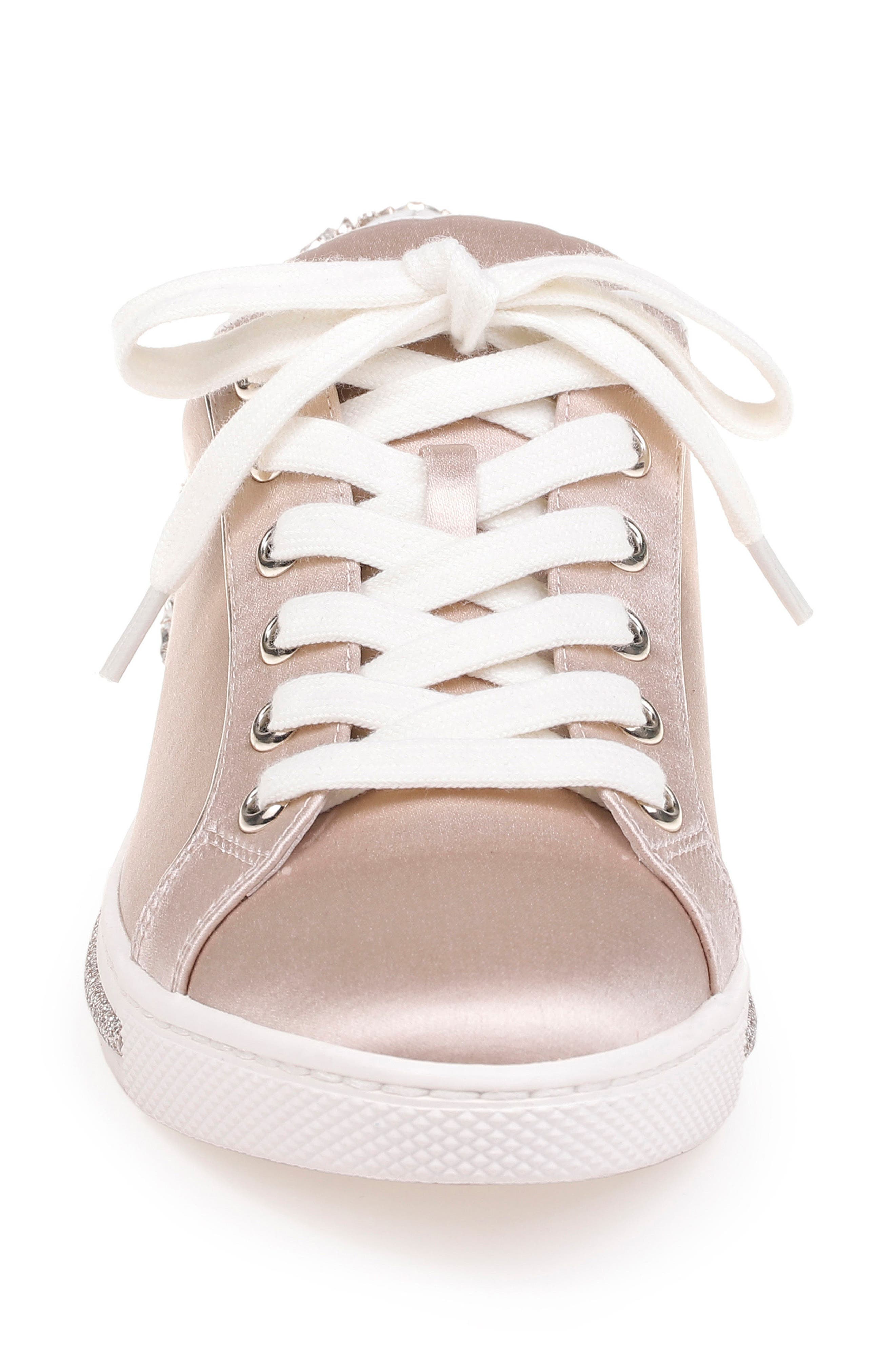 badgley mischka shirley crystal embellished sneaker
