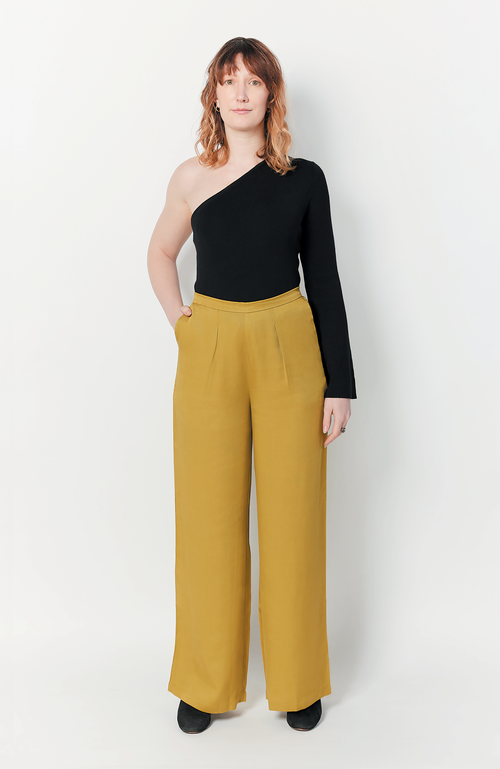 AAM THE LABEL AAM THE LABEL THE WIDE LEG PANT FOR FULL HIPS AND THIGHS 