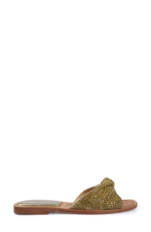 Zigi Judith Slide Sandal In Gold Lthr