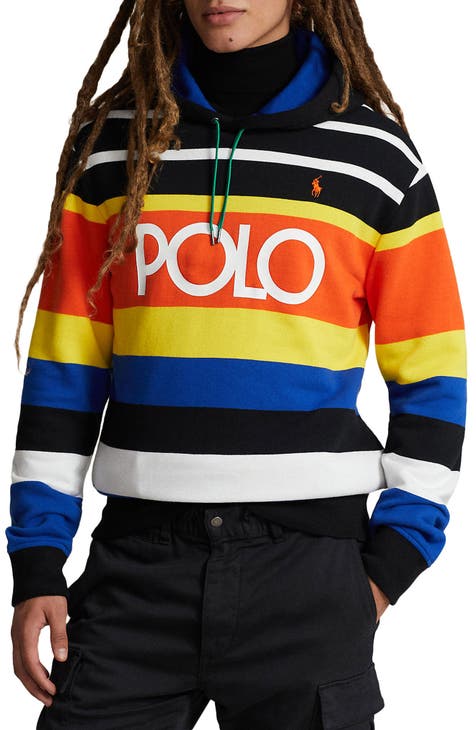 Zip-up jersey sweatshirt with logo band in Multicolor for