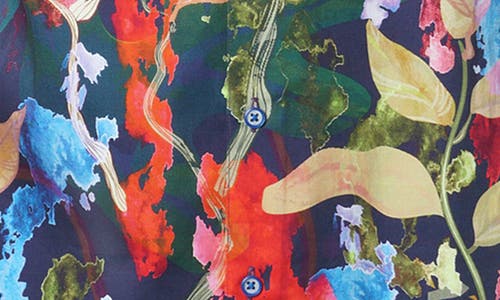 Robert Graham Meraz Short Sleeve Button-up Shirt In Blue Multi