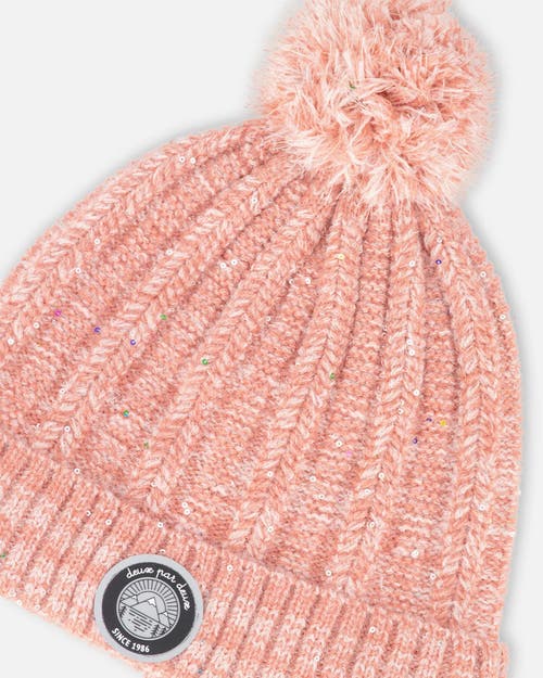 Deux Par Deux Baby Girl's Knit Hat Light Pink In Bridal Rose